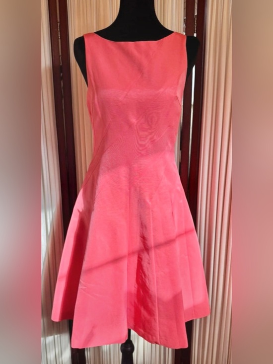 Dresses & Skirts - REISS Classic Sleeveless Coral Pink Fit & Flare Dress S